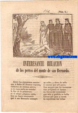 Interesante Relacin de los perros del Monte de San Bernardo.