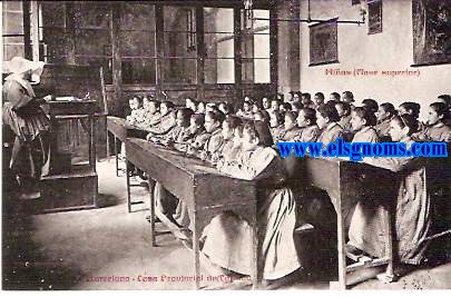 Barcelona.Casa Provincial de Caridad.Nias (Clase superior).