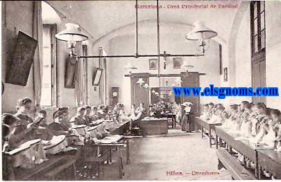 Barcelona.Casa Provincial de Caridad.Nias.Obradores.