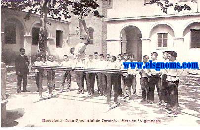 Barcelona.Casa Provincial de Caridad.Seccin V,gimnasia.