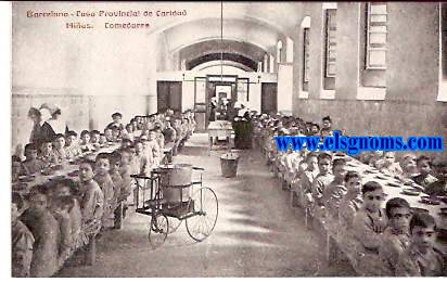 Barcelona.Casa Provincial de Caridad.Nias.Comedores.
