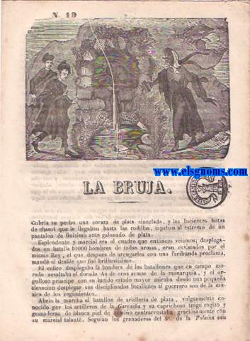 La Bruja. Cancin (Autor Francisco Prats). n 19.