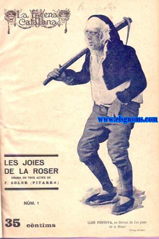 La Escena catalana: F.Soler (Pitarra): Les joies de la Roser. Drama en 3 actes (N 1). Llus N. Parker: El cardenal. Drama en 4 actes. Traducci catalana de Salvador Vilaregut (N 2). Josep Roca i Roca: Mal pare! Drama en 4 actes (N 3). Victori Sardou: La Tosca. Drama en 4 actes, arranjat per Josep M Vila (N 13). Eduard Auls: El Sant - Cristo Gros. Comdia en 3 actes (N14). Paolo Giaccometti: La mort civil. Drama en 4 actes. Arranjat al catal per Llus Viola i Vergs (N 15). J.Pous i Pags: Rei i Senyor. Tragdia domstica en 3 actes (N 19). E.Coca i Vallmajor: Gent d'ara. Comdia en 2 actes i Casat! Monleg (N 21). Albert de S. Llanas: Don Gonzalo o L'orgull del  Gec. Comdia en 3 actes (N 34). Teodor Bar: El senyor secretari. Comdia en 3 actes (N 39). Alfons daudet: L'arlesiana. Drama en 5 actes. Traducci catalana de Salvador Vilaregut (N 42). Maurici Maeterlinck: L'arcalde de Stilmonde. Drama en 3 actes. Traducci de Salvador Vilaregut (N 55). Frederic Soler (Pitarra) i Manuel Lasarte: La creu de la masia. Drama en 3 actes (N 65). Josep M Folch i Torres: Les aventures d'en Massagran. Espectacle en 4 actes (N 74). Georges Feydeau: Les dugues oques. Vodevill en 3 actes. Traducci de J.Molin (N 77). La Passi i Mort de Nostre Senyor Jesucrit. Drama sacre en 5 actes i vuit quadros conforme es representa en el 