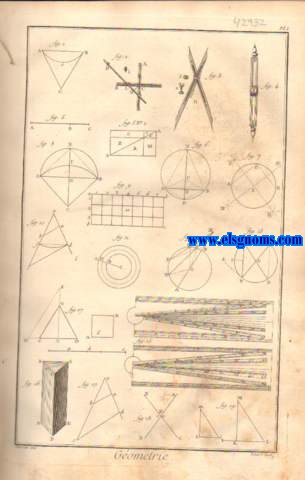 Recueil de planches, sur  les sciences, les arts libraux, et les arts mchaniques, avec leur explication.Sciences.Mathematiques.