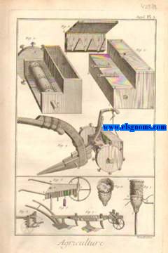 Recueil de planches,sur les sciences,les arts liberaux et les arts mchaniques,avec leur explication.Agriculture et conomie Rustique. Contenant six planches.
