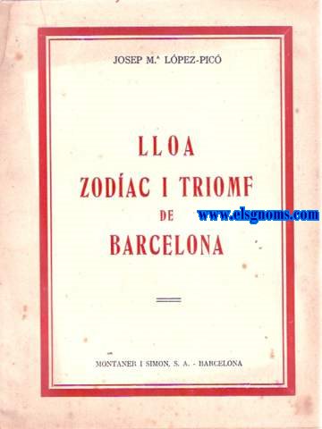 Lloa, zodac i triomf de Barcelona.