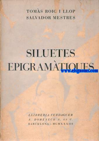 Siluetes epigramtiques.