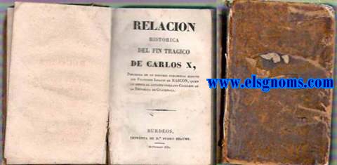 Relacin histrica del fin trgico de Carlos X, Precedida de un discurso preliminar escrito por Francisco Ignacio de Rascn, quien lo dedica al Augusto Soberano Congreso de la Repblica de Guatemala.