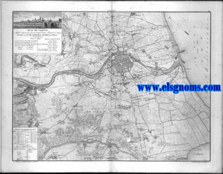 Mmoires du Marchal Suchet, Duc d'Albufera, sur ses Campagnes en Espagne depuis 1808 jusqu'en 1814. Plan de Valence Assiege et prise le 9 Janvier 1812 par l' Arme Franaise d' Aragon Aux ordres de S. E. le Marchal Suchet, Duc d' Albufera. Lev et Dessin par Dumoulin Capitaine d'Artillerie. Grav par E.Collin.