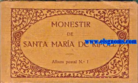 Monestir de Santa Mara de Ripoll. Album postal N 1.
