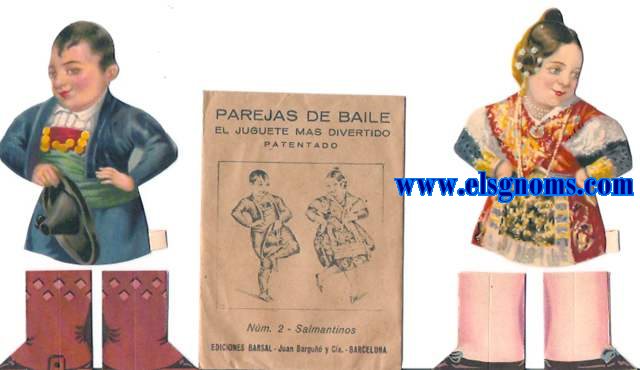 Pareja de baile. El juguete mas divertido. Patentado N 2 - Salmantinos.