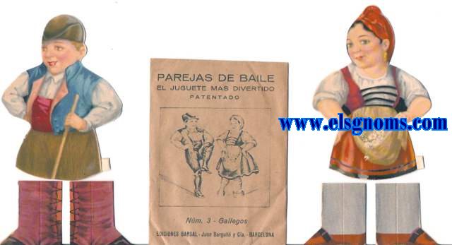 Pareja de baile. El juguete mas divertido. Patentado N 3 - Gallegos.