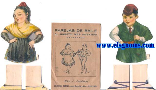Pareja de baile. El juguete mas divertido. Patentado N 4 - Catalanes.