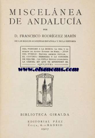 Miscelnea de Andaluca.