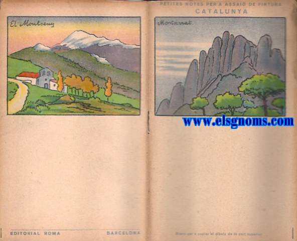 Petites notes per a assaig de pintura. Catalunya.