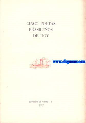 Cinco poetas brasileos de hoy.