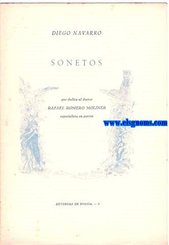 Sonetos que dedicaba al doctor Rafael Romero Moliner especialista en partos.
