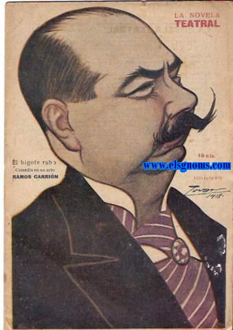 El Bigote Rubio. Comedia en un acto, original de...