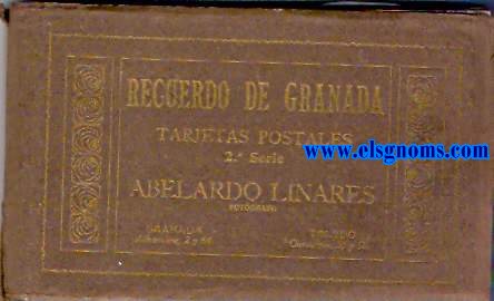 Recuerdo de Granada. Tarjetas postales. 2 Serie. Abelardo Linares Fotgrafo. 23 postales.