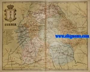 Mapa de la Provincia de Cuenca.