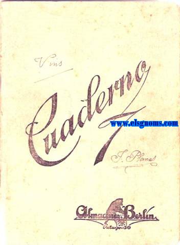 Fabricaci de Vins. Quadern manuscrit.