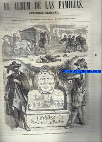 El Album de las Familias. Peridico semanal. Gratis  los suscriptores del Diario de Barcelona. N33. Tomo III. Barcelona, 2 de junio de 1861.