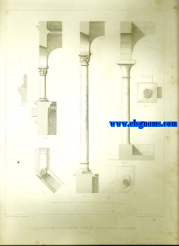Construction vulgarment appele Bains Arabes, a Gironne (Espagne). Dessin d'Henry Legrand. Grav par Ribault et J.Sulpis.