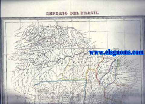 Imperio del Brasil. Longitud oriental de Madrid. En el taller de P.Alabern.