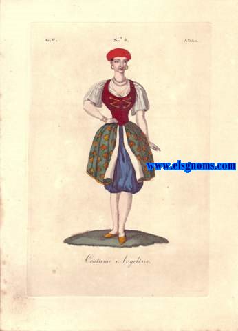 Galeria Universal: G.U. N 8. Africa. Costume Argelino (Mujer).