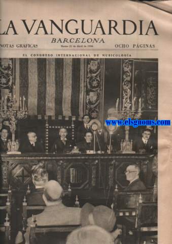 La Vanguardia. Notas Grficas. Barcelona.