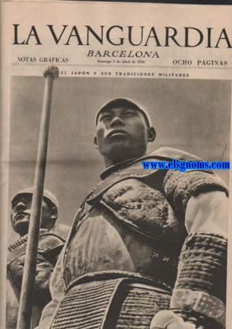 La Vanguardia. Notas Grficas. Barcelona.