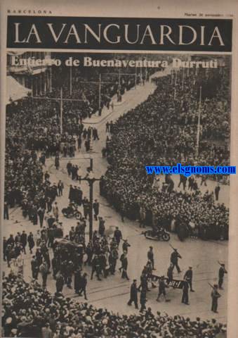 La Vanguardia. Barcelona. Martes 24 noviembre.