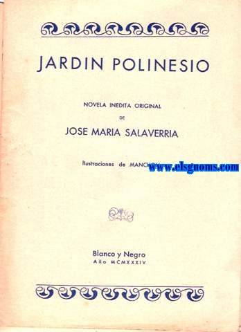 Jardn polinesio. Novela corta original de... Ilustraciones de Manchon.