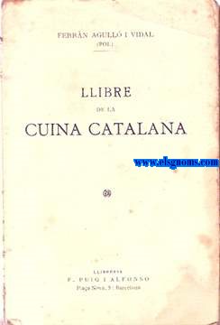 Llibre de la Cuina catalana.
