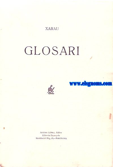 Glosari (Primera part).