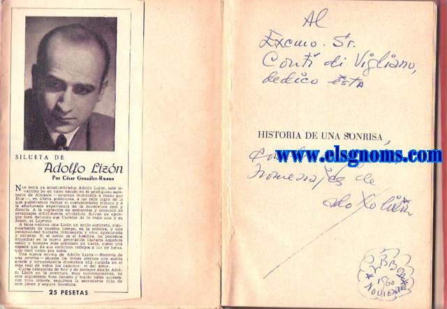 Historia de una sonrisa. Novela.