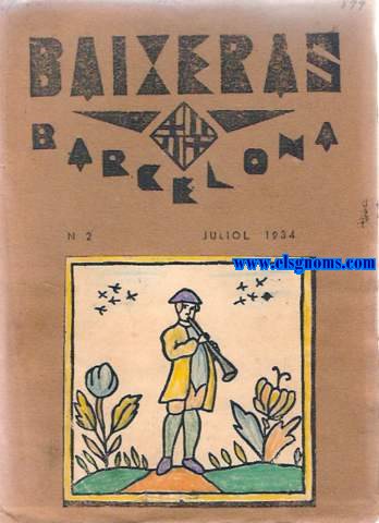 Baixeras Barcelona, N 2. Juliol 1934,
