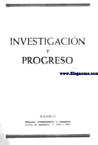 Investigacin y Progreso. Revista Mensual. Mayo 1941. N 5.  Ao XII.