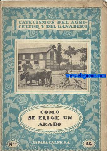 Como se elige un arado.