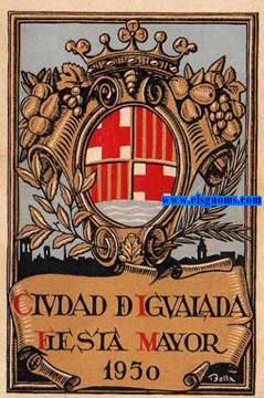 Ciudad de Igualada. Fiesta Mayor 1950.