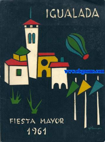 Igualada .Fiesta Mayor 1961.