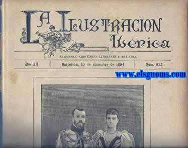 La Ilustracin Ibrica. Semanario Cientfico, Literario y Artstico. 