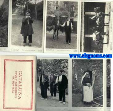Catalua. Tipos y costumbres de montaa. Album amb 10 postals de C.Mauri. 