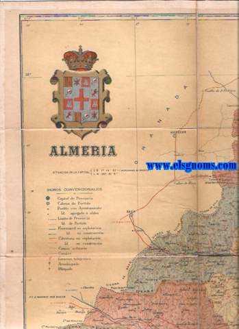 Mapa de la Provincia de Almera.