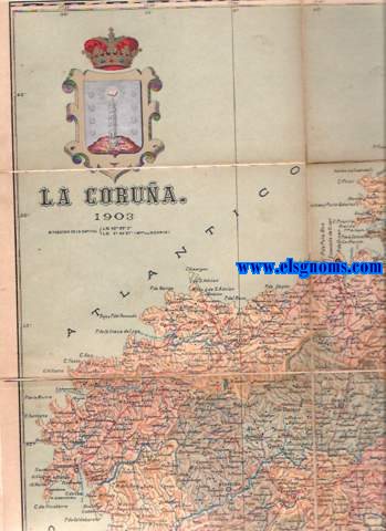 Mapa de la Provincia de La Corua.