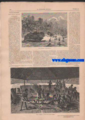 La Ilustracin Artstica.Barcelona 12 de Julio de 1886.   Ao V. Regalo  los seores suscritores de la Biblioteca Universal Ilustrada.Nm. 237. Sumario : Texto .-Nuestros grabados.-La via del Seor (conclusin), por don Pedro Mara Barrera.-Las custodias clsicas de nuestras iglesias (II), por don F. Giner de los Ros.Ella, por don Francisco Grasys Elas.-La msica en la exposicin de los inventos.-Viaje  Filipinas, por el doctor J. Montano.Grabados.-Las primeras gotas, cuadro de F. Miralles.-Estudio, de Werner Schuch.-Capricho infantil, cuadro de G. Brennan.-El Sacrificio, dibujo de Stone.-El movimiento, cuadro de Eduardo Picnul.-La tranquilidad, cuadro de Maudtmann.-La pastora.-Balsas mandayas.-Interior de una cabaa mandaya.-Suplemento Artstico : Una fiesta de bodas, cuadro de F. Weiser.