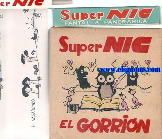 Cine Nic. El gorrin - Dick el bandido - El domador - Miau tenor - Tteres y El vagabundo. Serie Cuentos 7 N 561-566.