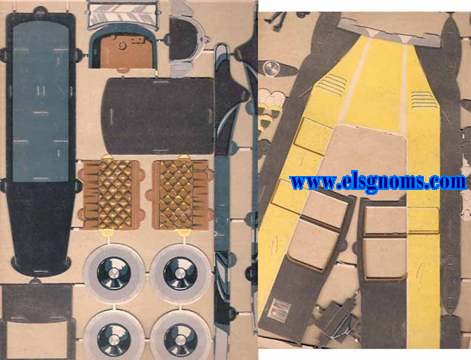 Constructor.  Objetos diversos - N 33 y 34 - Automvil cabriolet  - La carga de un camin. Pequeas construcciones en cartulina, desmontables, sin pegaduras (Patentado). Constituir una hermossima coleccin de pequeos juguetes con gran variedad de asuntos finamente decorados, reproducciones de la realidad, desmontables, guardndose en sitio reducidsimo, de gran finalidad educativa para el ejercicio de la habilidad, iniciativa y paciencia de los nios y que suprime la posibilidad de herirse o mancharse (Nada han de cortar ni pegar). S.A.I.G. Seix y Barral Herms. Editores, Bardelona. 