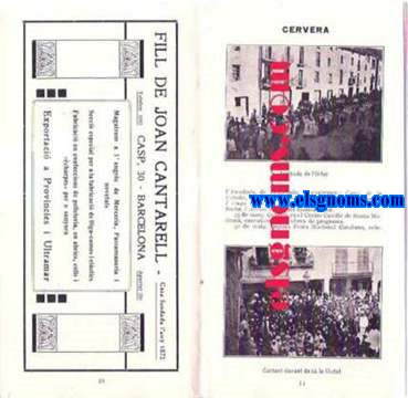 Orfe Graciench. Excursi Artstica a Lleida, Trrega i Terrassa. Any 1913.