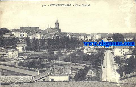 Tarjeta postal de Gregorio G. Galarza,Fuenterrabia: Vista general.